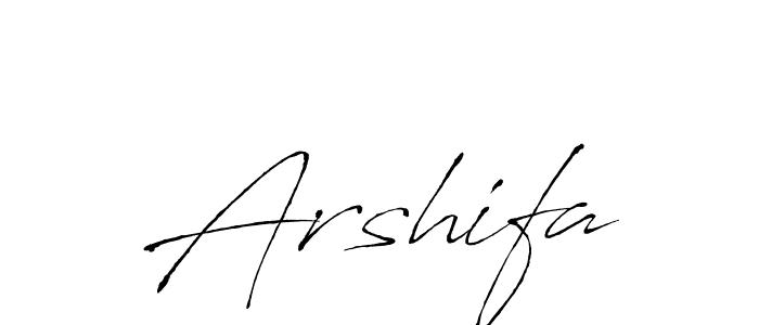 Similarly Antro_Vectra is the best handwritten signature design. Signature creator online .You can use it as an online autograph creator for name Arshifa. Arshifa signature style 6 images and pictures png