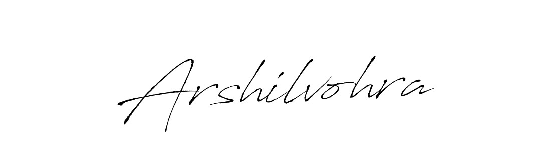 How to make Arshilvohra signature? Antro_Vectra is a professional autograph style. Create handwritten signature for Arshilvohra name. Arshilvohra signature style 6 images and pictures png
