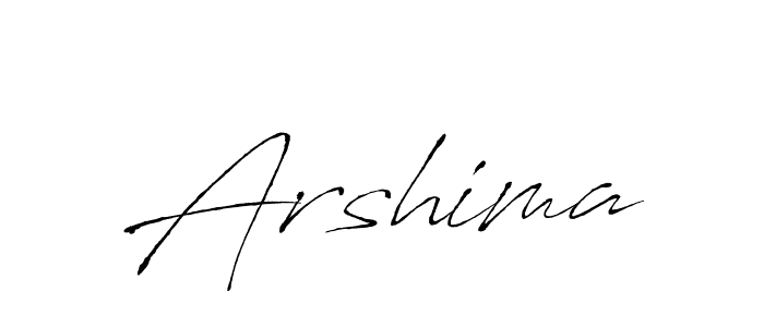 Arshima stylish signature style. Best Handwritten Sign (Antro_Vectra) for my name. Handwritten Signature Collection Ideas for my name Arshima. Arshima signature style 6 images and pictures png