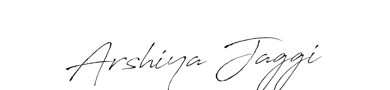 Make a beautiful signature design for name Arshiya Jaggi. With this signature (Antro_Vectra) style, you can create a handwritten signature for free. Arshiya Jaggi signature style 6 images and pictures png