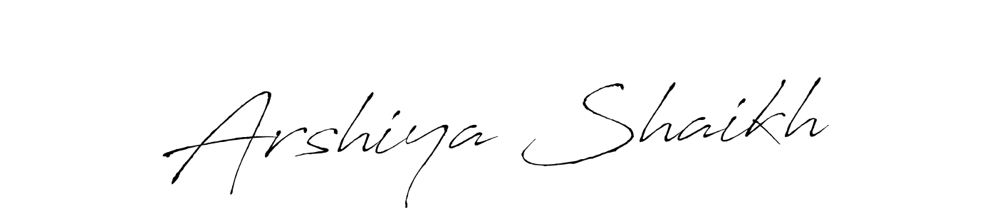 Use a signature maker to create a handwritten signature online. With this signature software, you can design (Antro_Vectra) your own signature for name Arshiya Shaikh. Arshiya Shaikh signature style 6 images and pictures png