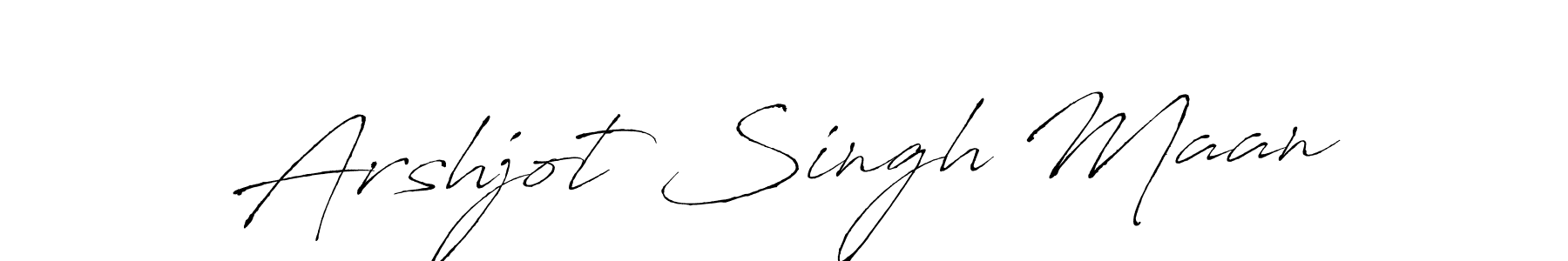 Design your own signature with our free online signature maker. With this signature software, you can create a handwritten (Antro_Vectra) signature for name Arshjot Singh Maan. Arshjot Singh Maan signature style 6 images and pictures png