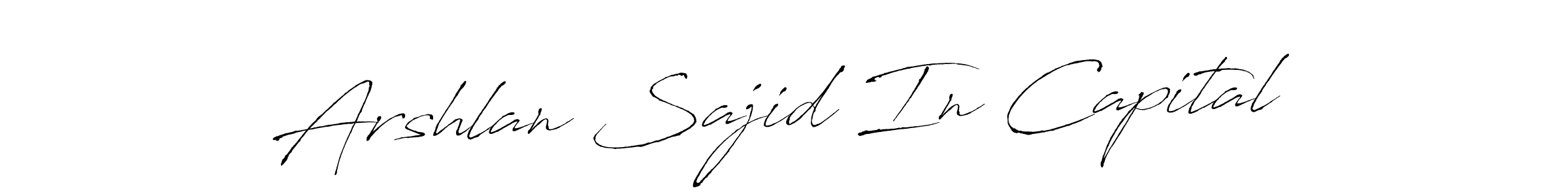 Here are the top 10 professional signature styles for the name Arshlan Sajid In Capital. These are the best autograph styles you can use for your name. Arshlan Sajid In Capital signature style 6 images and pictures png