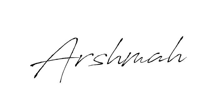 Make a beautiful signature design for name Arshmah. With this signature (Antro_Vectra) style, you can create a handwritten signature for free. Arshmah signature style 6 images and pictures png