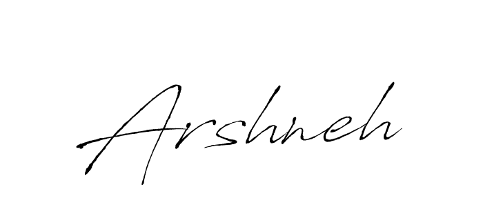 How to make Arshneh signature? Antro_Vectra is a professional autograph style. Create handwritten signature for Arshneh name. Arshneh signature style 6 images and pictures png