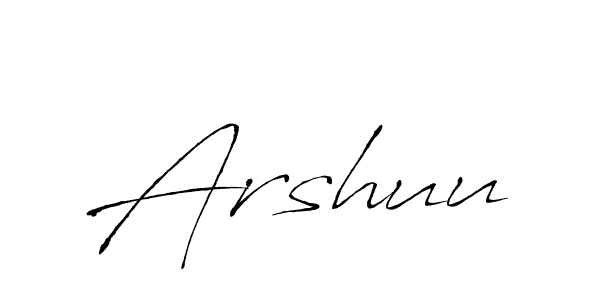 The best way (Antro_Vectra) to make a short signature is to pick only two or three words in your name. The name Arshuu include a total of six letters. For converting this name. Arshuu signature style 6 images and pictures png