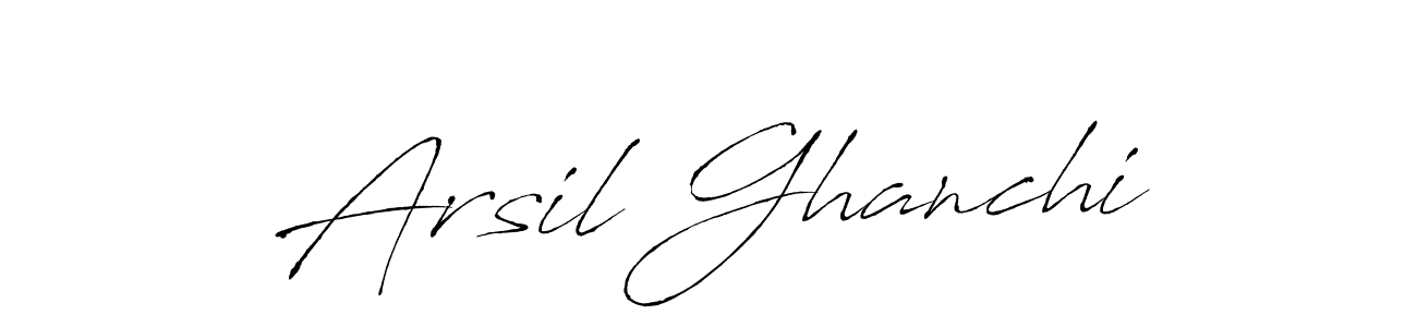 The best way (Antro_Vectra) to make a short signature is to pick only two or three words in your name. The name Arsil Ghanchi include a total of six letters. For converting this name. Arsil Ghanchi signature style 6 images and pictures png