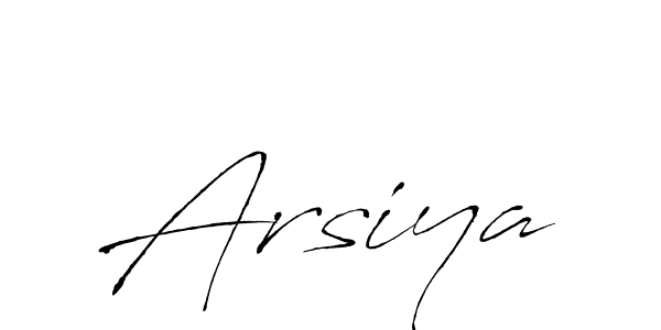 How to make Arsiya name signature. Use Antro_Vectra style for creating short signs online. This is the latest handwritten sign. Arsiya signature style 6 images and pictures png