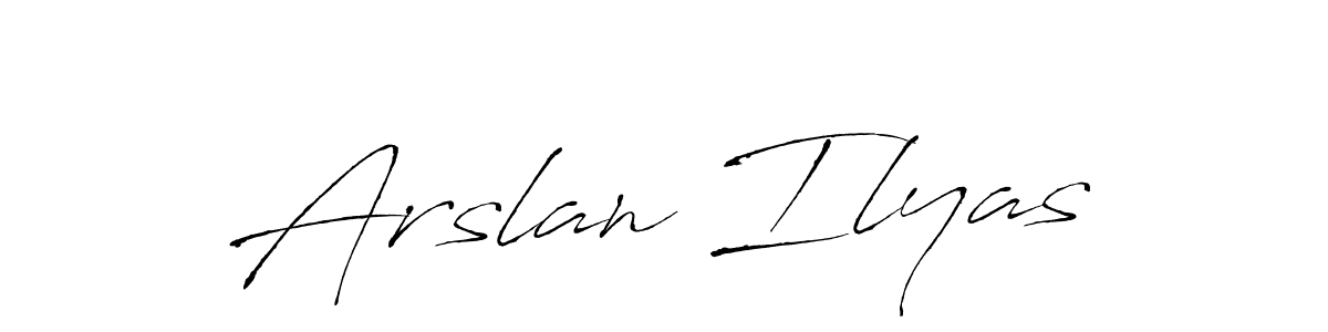 Create a beautiful signature design for name Arslan Ilyas. With this signature (Antro_Vectra) fonts, you can make a handwritten signature for free. Arslan Ilyas signature style 6 images and pictures png