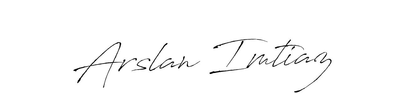 It looks lik you need a new signature style for name Arslan Imtiaz. Design unique handwritten (Antro_Vectra) signature with our free signature maker in just a few clicks. Arslan Imtiaz signature style 6 images and pictures png