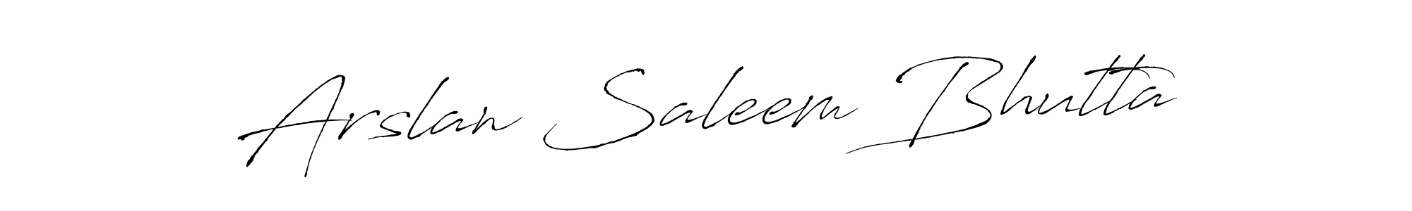 Use a signature maker to create a handwritten signature online. With this signature software, you can design (Antro_Vectra) your own signature for name Arslan Saleem Bhutta. Arslan Saleem Bhutta signature style 6 images and pictures png