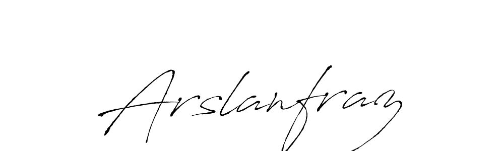 Also we have Arslanfraz name is the best signature style. Create professional handwritten signature collection using Antro_Vectra autograph style. Arslanfraz signature style 6 images and pictures png