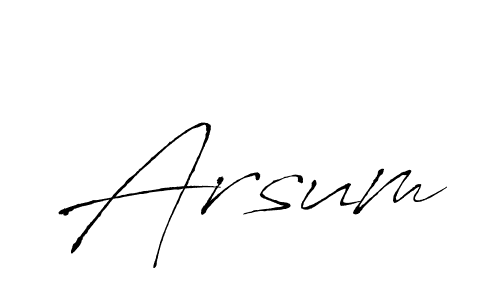 Use a signature maker to create a handwritten signature online. With this signature software, you can design (Antro_Vectra) your own signature for name Arsum. Arsum signature style 6 images and pictures png
