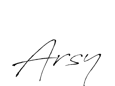 Similarly Antro_Vectra is the best handwritten signature design. Signature creator online .You can use it as an online autograph creator for name Arsy. Arsy signature style 6 images and pictures png