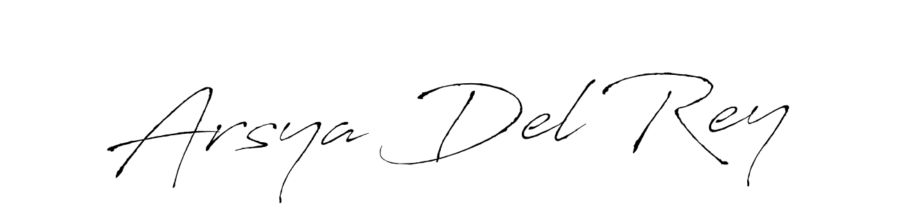 Make a beautiful signature design for name Arsya Del Rey. With this signature (Antro_Vectra) style, you can create a handwritten signature for free. Arsya Del Rey signature style 6 images and pictures png