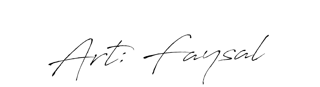 Design your own signature with our free online signature maker. With this signature software, you can create a handwritten (Antro_Vectra) signature for name Art: Faysal. Art: Faysal signature style 6 images and pictures png