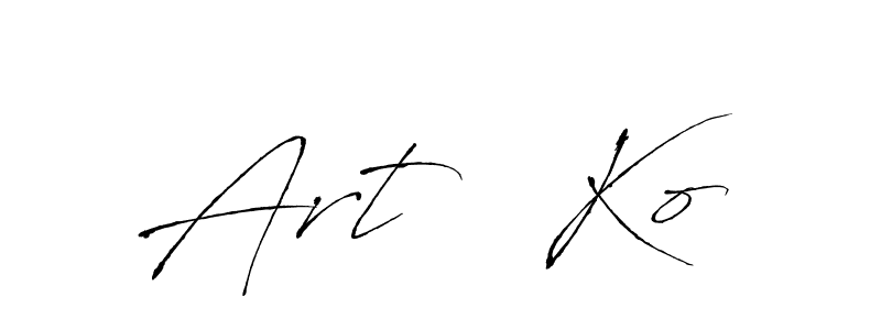 Once you've used our free online signature maker to create your best signature Antro_Vectra style, it's time to enjoy all of the benefits that Art   Ko name signing documents. Art   Ko signature style 6 images and pictures png