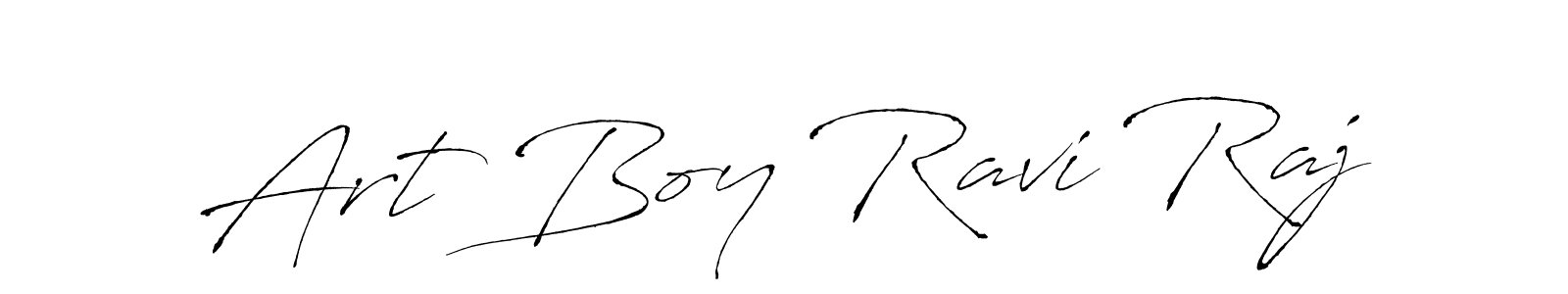 Create a beautiful signature design for name Art Boy Ravi Raj. With this signature (Antro_Vectra) fonts, you can make a handwritten signature for free. Art Boy Ravi Raj signature style 6 images and pictures png