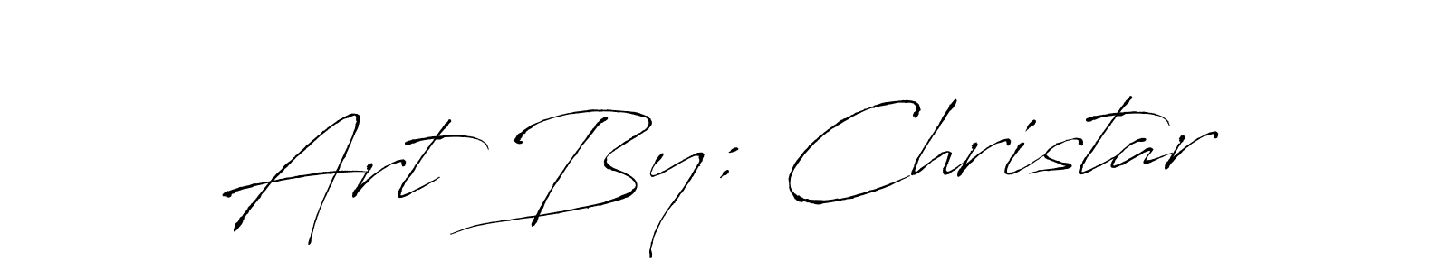 Use a signature maker to create a handwritten signature online. With this signature software, you can design (Antro_Vectra) your own signature for name Art By: Christar. Art By: Christar signature style 6 images and pictures png