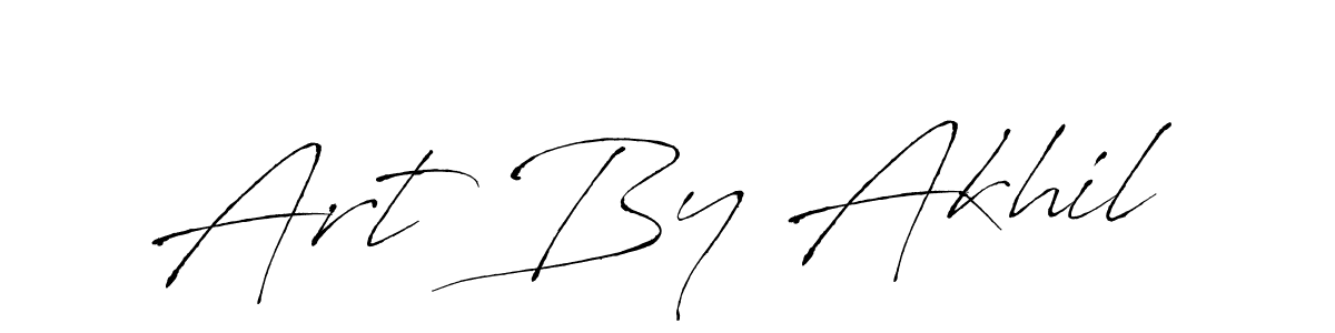 Design your own signature with our free online signature maker. With this signature software, you can create a handwritten (Antro_Vectra) signature for name Art By Akhil. Art By Akhil signature style 6 images and pictures png