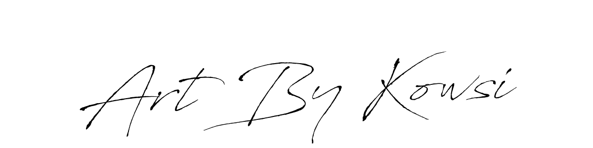Art By Kowsi stylish signature style. Best Handwritten Sign (Antro_Vectra) for my name. Handwritten Signature Collection Ideas for my name Art By Kowsi. Art By Kowsi signature style 6 images and pictures png
