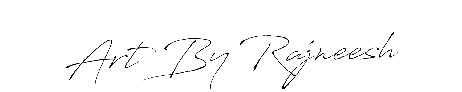 Use a signature maker to create a handwritten signature online. With this signature software, you can design (Antro_Vectra) your own signature for name Art By Rajneesh. Art By Rajneesh signature style 6 images and pictures png