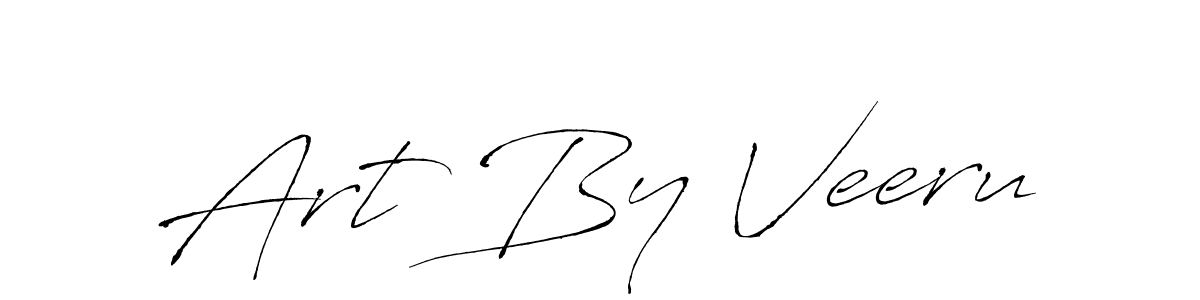 How to make Art By Veeru name signature. Use Antro_Vectra style for creating short signs online. This is the latest handwritten sign. Art By Veeru signature style 6 images and pictures png