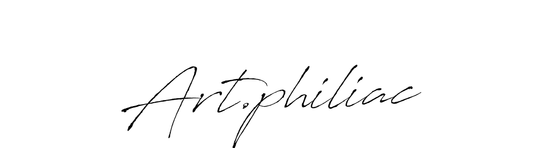 Art.philiac stylish signature style. Best Handwritten Sign (Antro_Vectra) for my name. Handwritten Signature Collection Ideas for my name Art.philiac. Art.philiac signature style 6 images and pictures png