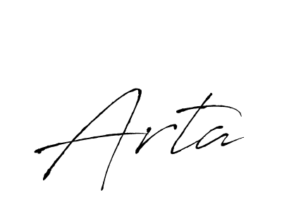 Make a beautiful signature design for name Arta. Use this online signature maker to create a handwritten signature for free. Arta signature style 6 images and pictures png