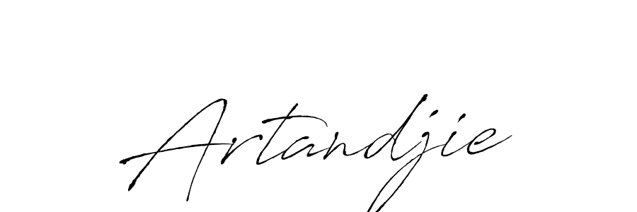 How to make Artandjie signature? Antro_Vectra is a professional autograph style. Create handwritten signature for Artandjie name. Artandjie signature style 6 images and pictures png