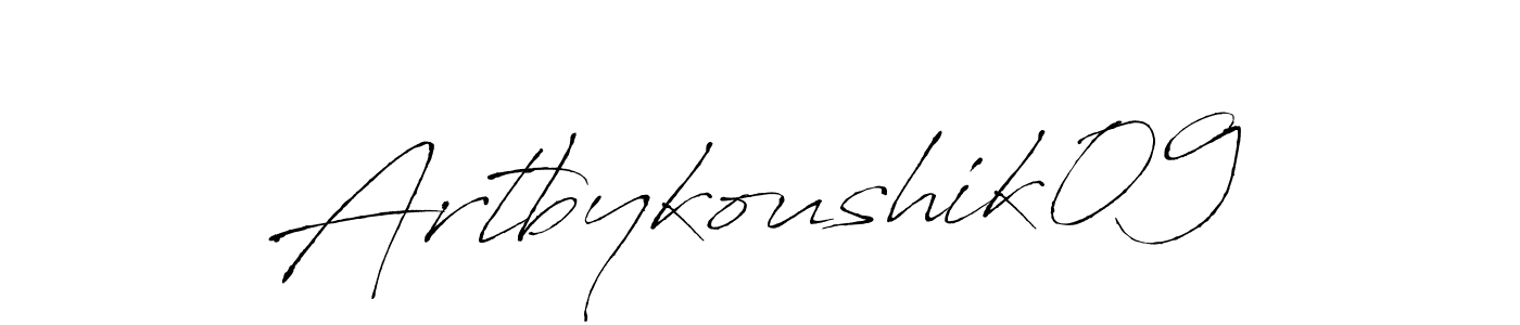 Antro_Vectra is a professional signature style that is perfect for those who want to add a touch of class to their signature. It is also a great choice for those who want to make their signature more unique. Get Artbykoushik09 name to fancy signature for free. Artbykoushik09 signature style 6 images and pictures png