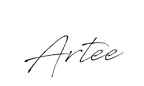 The best way (Antro_Vectra) to make a short signature is to pick only two or three words in your name. The name Artee include a total of six letters. For converting this name. Artee signature style 6 images and pictures png