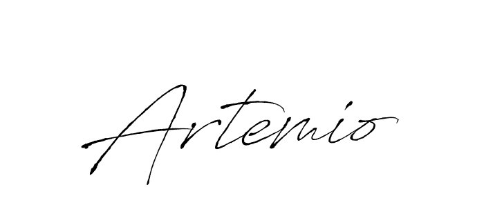 Design your own signature with our free online signature maker. With this signature software, you can create a handwritten (Antro_Vectra) signature for name Artemio. Artemio signature style 6 images and pictures png