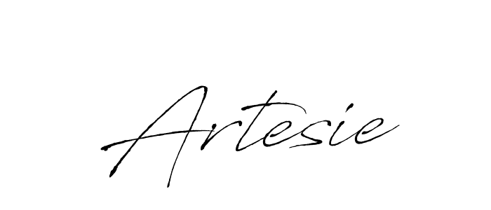 Make a beautiful signature design for name Artesie. With this signature (Antro_Vectra) style, you can create a handwritten signature for free. Artesie signature style 6 images and pictures png