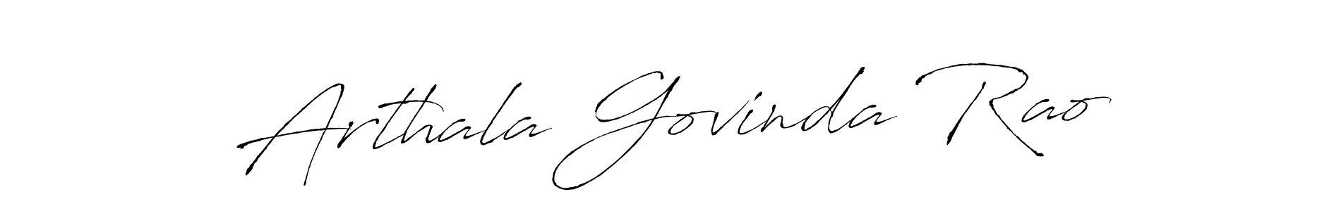 The best way (Antro_Vectra) to make a short signature is to pick only two or three words in your name. The name Arthala Govinda Rao include a total of six letters. For converting this name. Arthala Govinda Rao signature style 6 images and pictures png