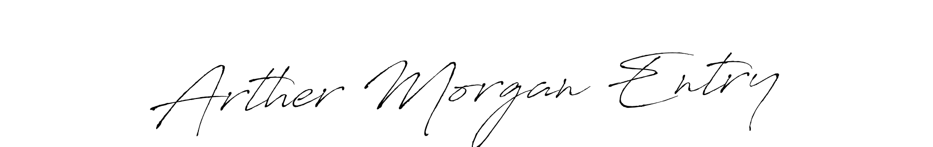 Design your own signature with our free online signature maker. With this signature software, you can create a handwritten (Antro_Vectra) signature for name Arther Morgan Entry. Arther Morgan Entry signature style 6 images and pictures png