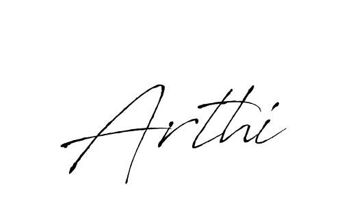 Create a beautiful signature design for name Arthi. With this signature (Antro_Vectra) fonts, you can make a handwritten signature for free. Arthi signature style 6 images and pictures png