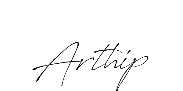 Make a beautiful signature design for name Arthip. With this signature (Antro_Vectra) style, you can create a handwritten signature for free. Arthip signature style 6 images and pictures png