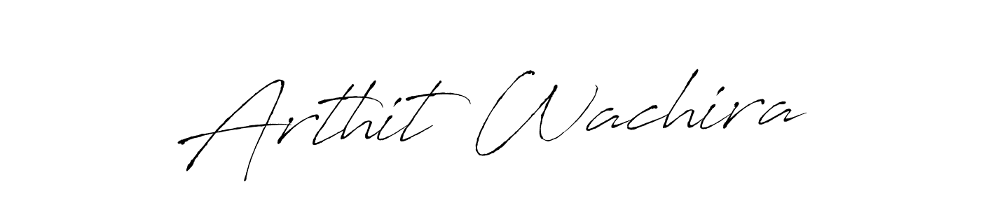 Design your own signature with our free online signature maker. With this signature software, you can create a handwritten (Antro_Vectra) signature for name Arthit Wachira. Arthit Wachira signature style 6 images and pictures png