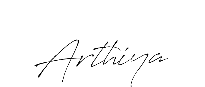 Use a signature maker to create a handwritten signature online. With this signature software, you can design (Antro_Vectra) your own signature for name Arthiya. Arthiya signature style 6 images and pictures png