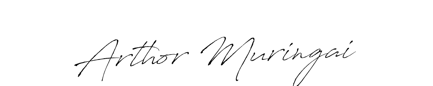 Arthor Muringai stylish signature style. Best Handwritten Sign (Antro_Vectra) for my name. Handwritten Signature Collection Ideas for my name Arthor Muringai. Arthor Muringai signature style 6 images and pictures png