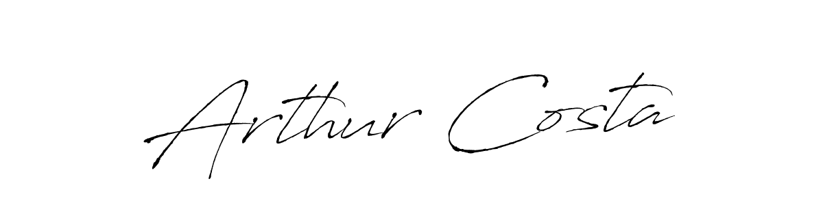 You should practise on your own different ways (Antro_Vectra) to write your name (Arthur Costa) in signature. don't let someone else do it for you. Arthur Costa signature style 6 images and pictures png