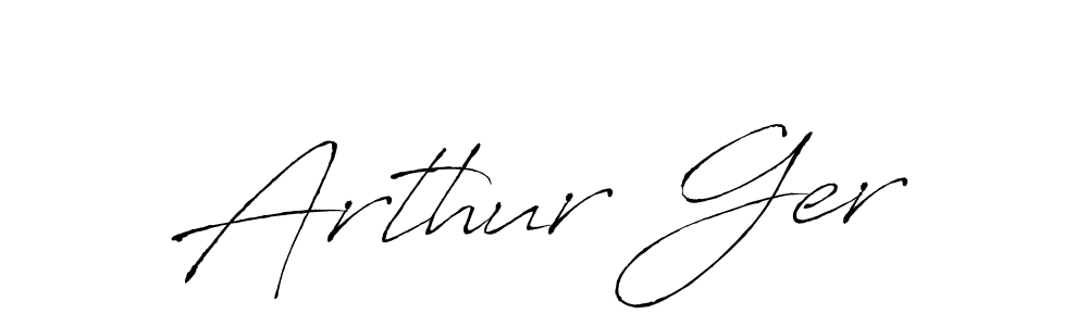 Similarly Antro_Vectra is the best handwritten signature design. Signature creator online .You can use it as an online autograph creator for name Arthur Ger. Arthur Ger signature style 6 images and pictures png