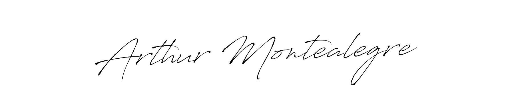 Arthur Montealegre stylish signature style. Best Handwritten Sign (Antro_Vectra) for my name. Handwritten Signature Collection Ideas for my name Arthur Montealegre. Arthur Montealegre signature style 6 images and pictures png