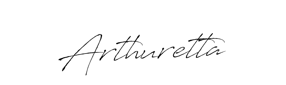 You should practise on your own different ways (Antro_Vectra) to write your name (Arthuretta) in signature. don't let someone else do it for you. Arthuretta signature style 6 images and pictures png