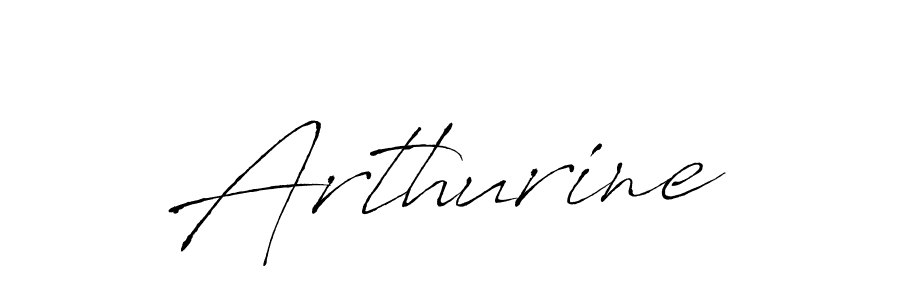 Arthurine stylish signature style. Best Handwritten Sign (Antro_Vectra) for my name. Handwritten Signature Collection Ideas for my name Arthurine. Arthurine signature style 6 images and pictures png