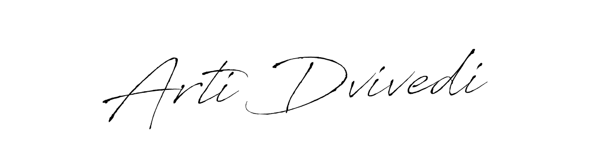 How to make Arti Dvivedi name signature. Use Antro_Vectra style for creating short signs online. This is the latest handwritten sign. Arti Dvivedi signature style 6 images and pictures png