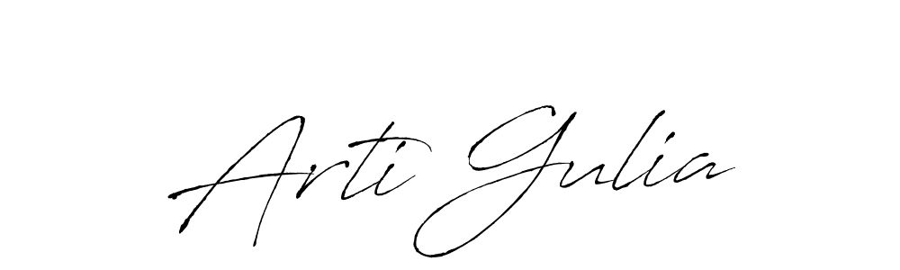 if you are searching for the best signature style for your name Arti Gulia. so please give up your signature search. here we have designed multiple signature styles  using Antro_Vectra. Arti Gulia signature style 6 images and pictures png