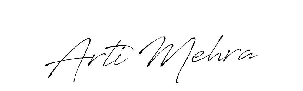 Create a beautiful signature design for name Arti Mehra. With this signature (Antro_Vectra) fonts, you can make a handwritten signature for free. Arti Mehra signature style 6 images and pictures png