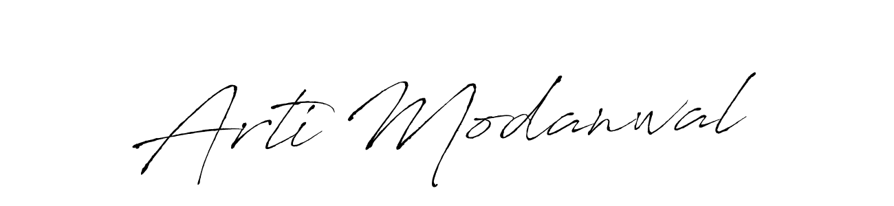 Design your own signature with our free online signature maker. With this signature software, you can create a handwritten (Antro_Vectra) signature for name Arti Modanwal. Arti Modanwal signature style 6 images and pictures png